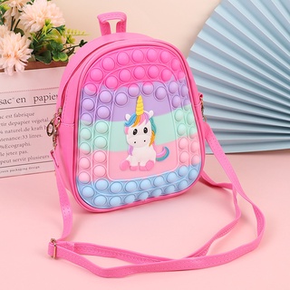 Balo trẻ em, ba lô cho bé popit khổng lồ in hình pony siêu đáng yêu