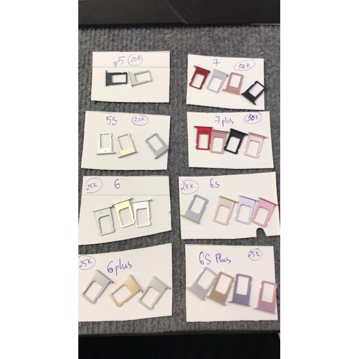 Khe sim ( khay sim ) dành cho ip 5, 5s, 6, 6s, 6plus, 6splus, 7, 7plus