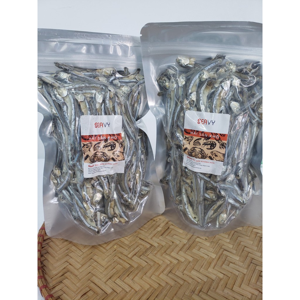 Cá cơm khô, khô cá cơm săn không đầu Nha Trang, gói 500 gram - Seavy