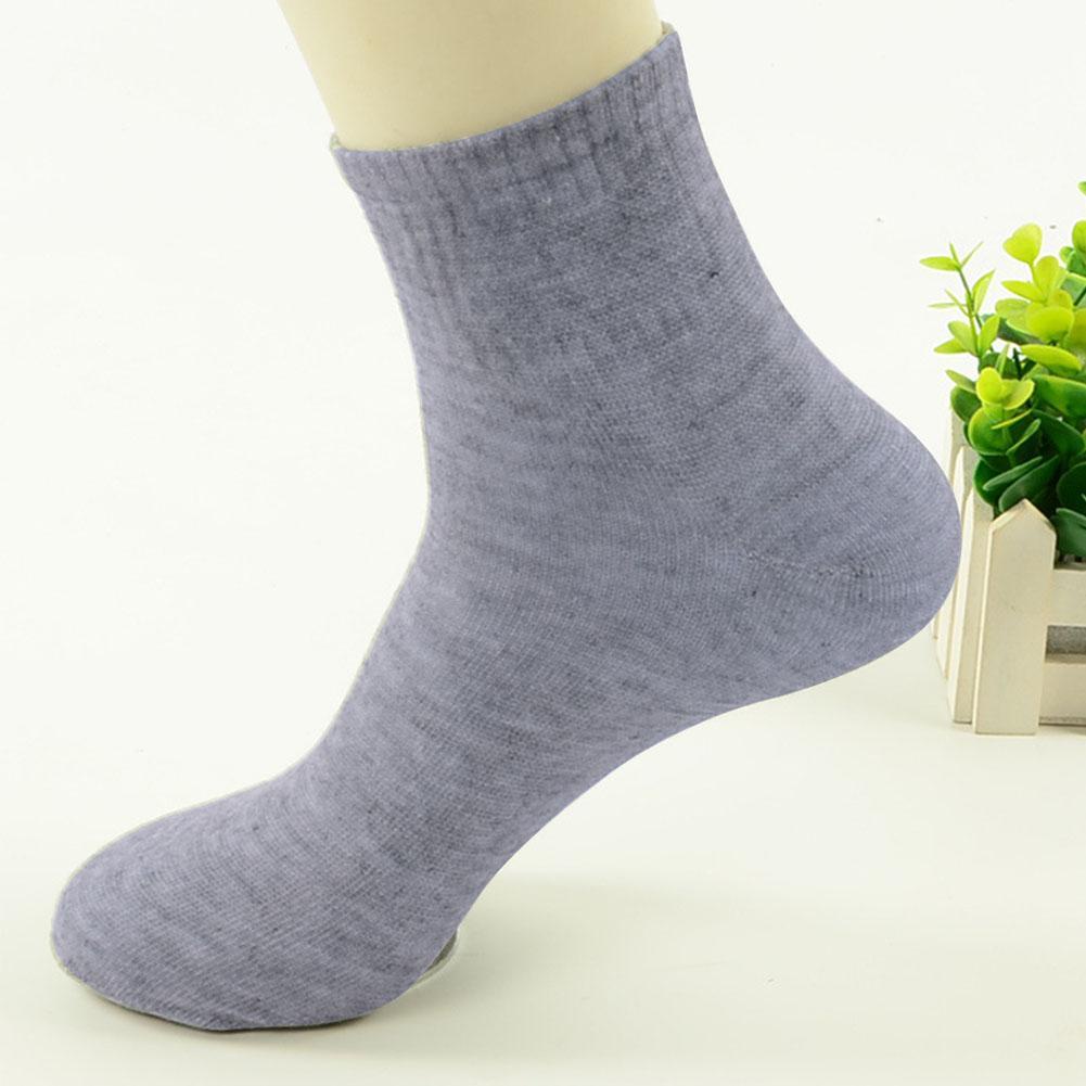 Vớ Cotton Thể Thao Khử Mùi Thấm Hút Mồ Hôi Màu Trơn Kiểu Dáng Thể Thao Q3O8