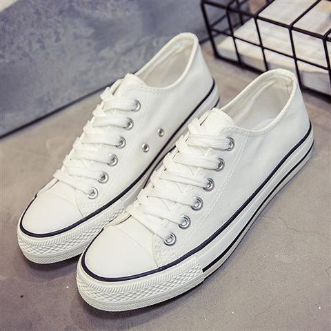 Giày vải Canvas cổ thấp thiết kế thoáng khí cỡ lớn thời trang cá tính cho nam | BigBuy360 - bigbuy360.vn