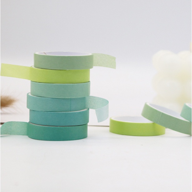Set 6 Cuộn Băng Keo Dán 6 Màu DIY