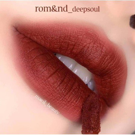 Son Romand Zero Velvet Tint – #6 Deepsoul: Màu đỏ nâu trầm
