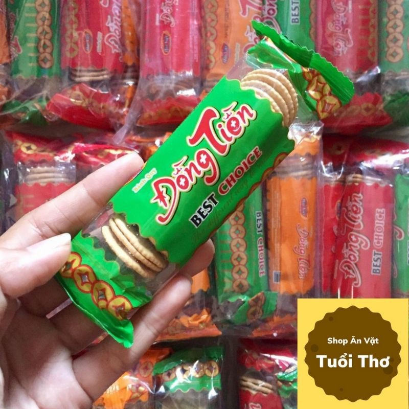 Bịch 10 Gói Bánh Quy Đồng Tiền Tuổi Thơ 💖 Giòn Giòn Thơm Ngon💖💖💖💖