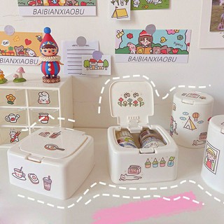 Hộp nhựa mini để bàn (tặng stickers ngẫu nhiên)