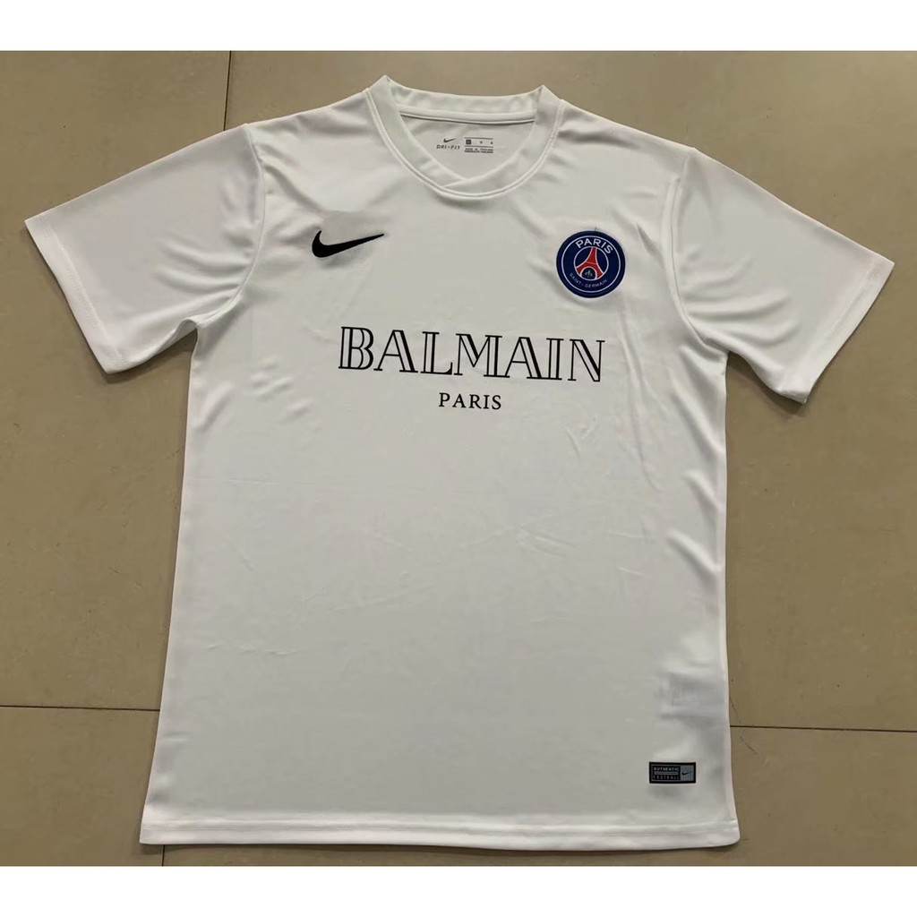 Áo Thun Đá Banh Paris Saint-germain Màu Trắng Đen Size S-xxl Thời Trang 2020 2021