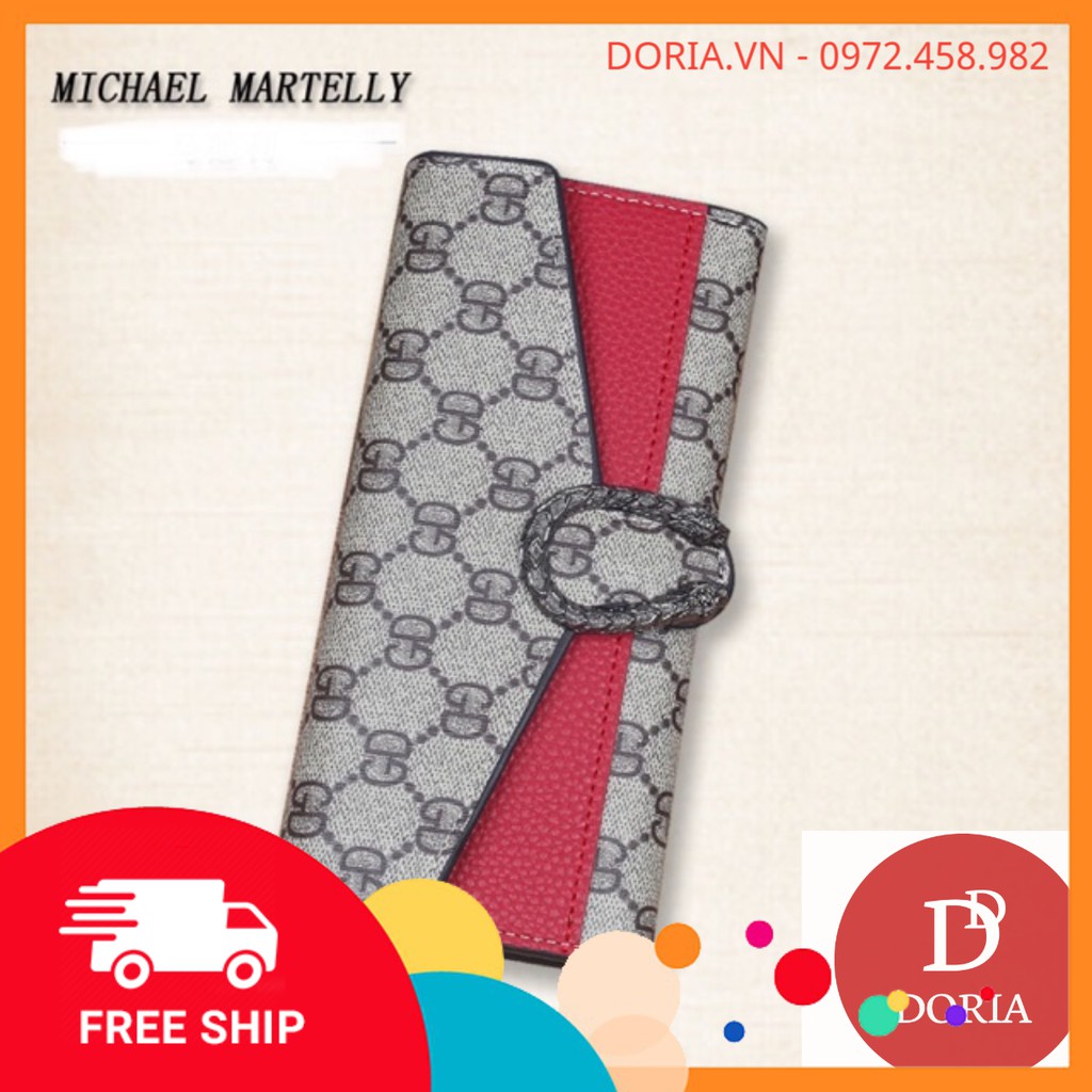 [Mã FAMAYWA2 giảm 10k đơn từ 50k] Ví dáng dài khoá rồng hoạ tiết DR1000 | BigBuy360 - bigbuy360.vn