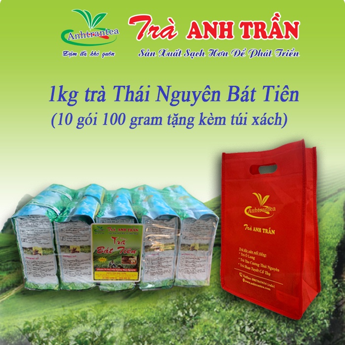 1kg Trà búp Thái Nguyên Trà Bát Tiên Anh Trần (chuẩn hương vị Trà Tân Cương nhất)