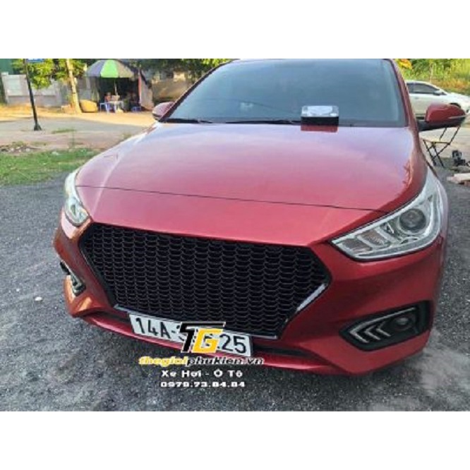 Mặt Calang, Ca lăng độ cho Hyundai Accent 2018-2020 mẫu lưới