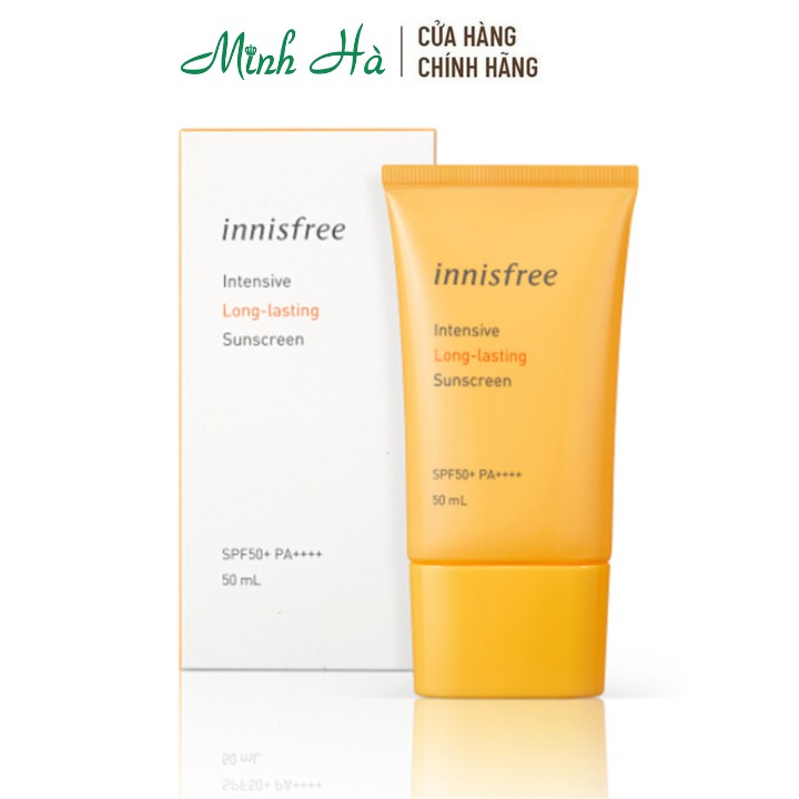 Kem chống nắng Innisfree Intensive Long-Lasting Sunscreen SPF50+ PA++++ 50ml chống trôi hiệu quả