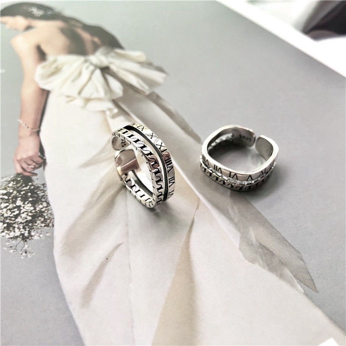 Nhẫn Trang Sức Mặt Vuông Thời Trang Hàn Quốc Đơn Giản 23239