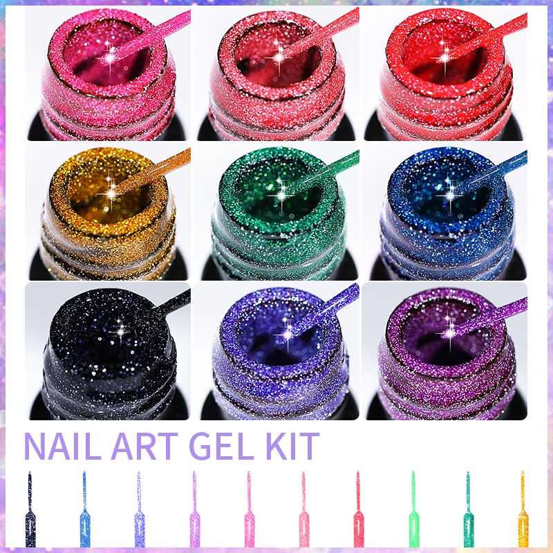 Lọ Gel Sơn Móng Tay Màu Sắc Lấp Lánh 5ml Lilyocute