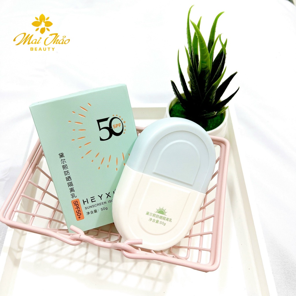Kem Chống Nắng HEYXI SPF50+  Mẫu Mới(Hộp Xanh Lơ)
