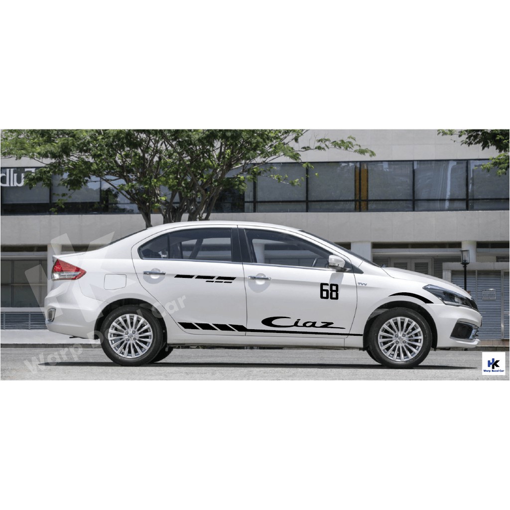 Tem xe Suzuki Ciaz phong cách thể thao- decal Ciaz
