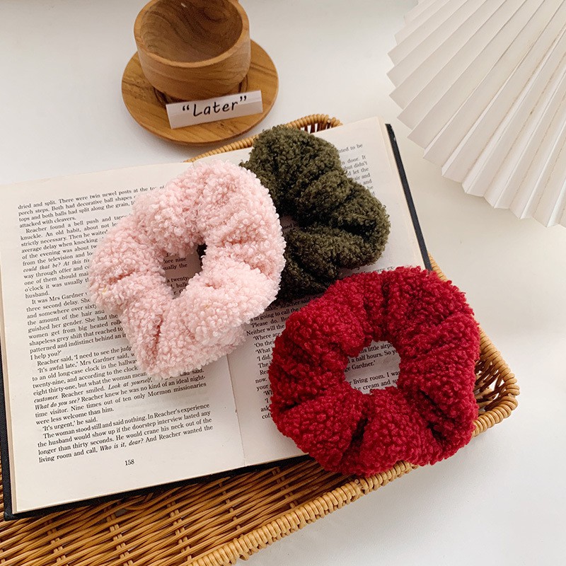 Dây buộc tóc Scrunchies vải mềm xinh xắn