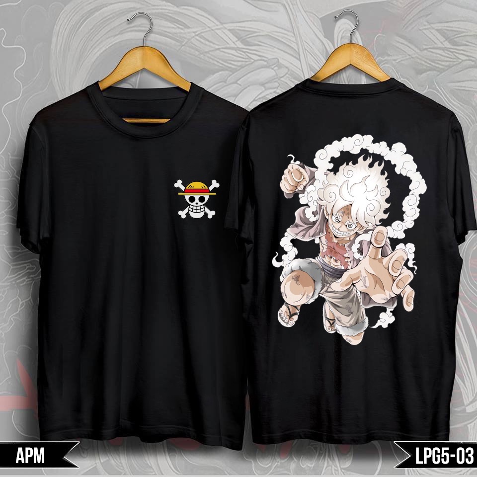 Áo thun One piece Luffy Gear 5, áo phông onepiece luffy JOY BOY gear5 chất liệu cotton thoáng mát