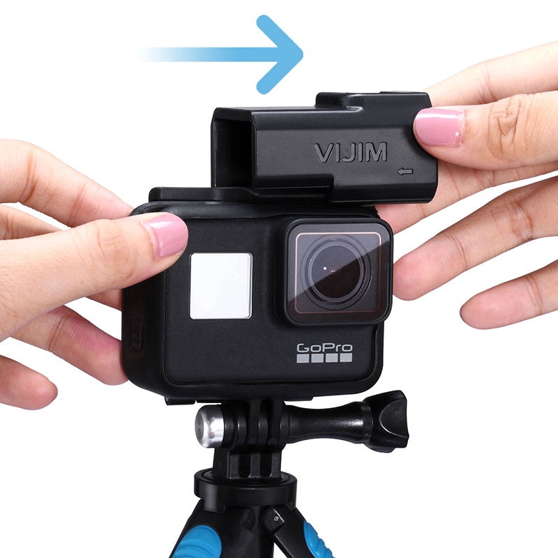 VIJIM GP-3 Vlog Pin Mic Adapter cho GOPRO 7 6 5 Shoe Lạnh Mount Adaptor cho Original GoPro Trường hợp