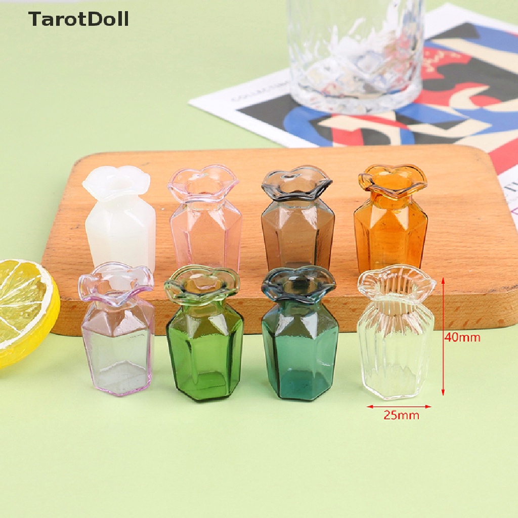 Bình Hoa Thủy Tinh Mini Tỉ Lệ 1: 12 Trang Trí Nhà Búp Bê