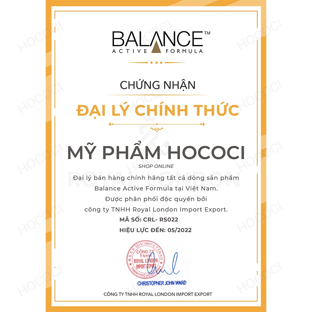 ✅[CHÍNH HÃNG] Tinh Chất Serum Balance Active Formula Vitamin C Brightening 30ml