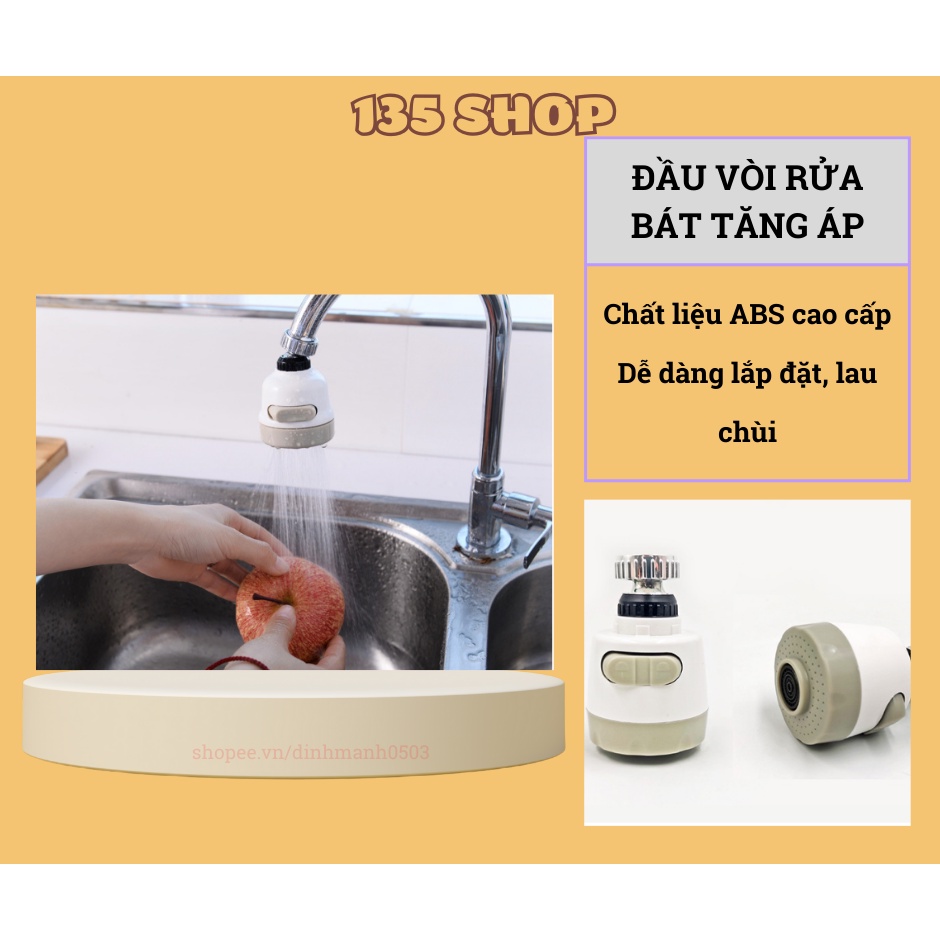 ĐẦU VÒI RỬA BÁT 3 CHẾ ĐỘ TĂNG ÁP TIỆN LỢI