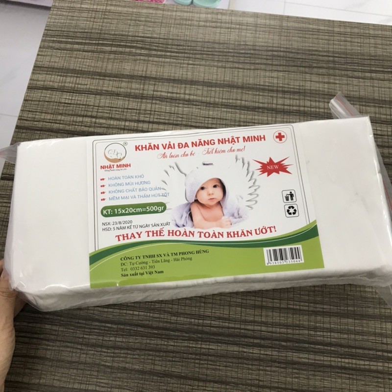 [MẪU MỚI ] Khăn giấy khô đa năng 500g bản to mẫu mới.