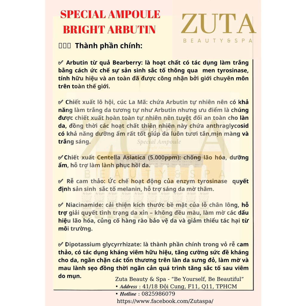 Serum Arbutin, Tinh chất trắng da Arbutin, B3, Dr cpu chuyên dùng với máy đẩy dưỡng chát, máy điện di