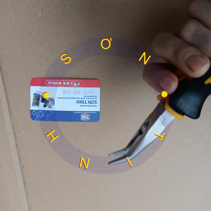 Kìm nhọn cong 6 inch Tolsen 10008