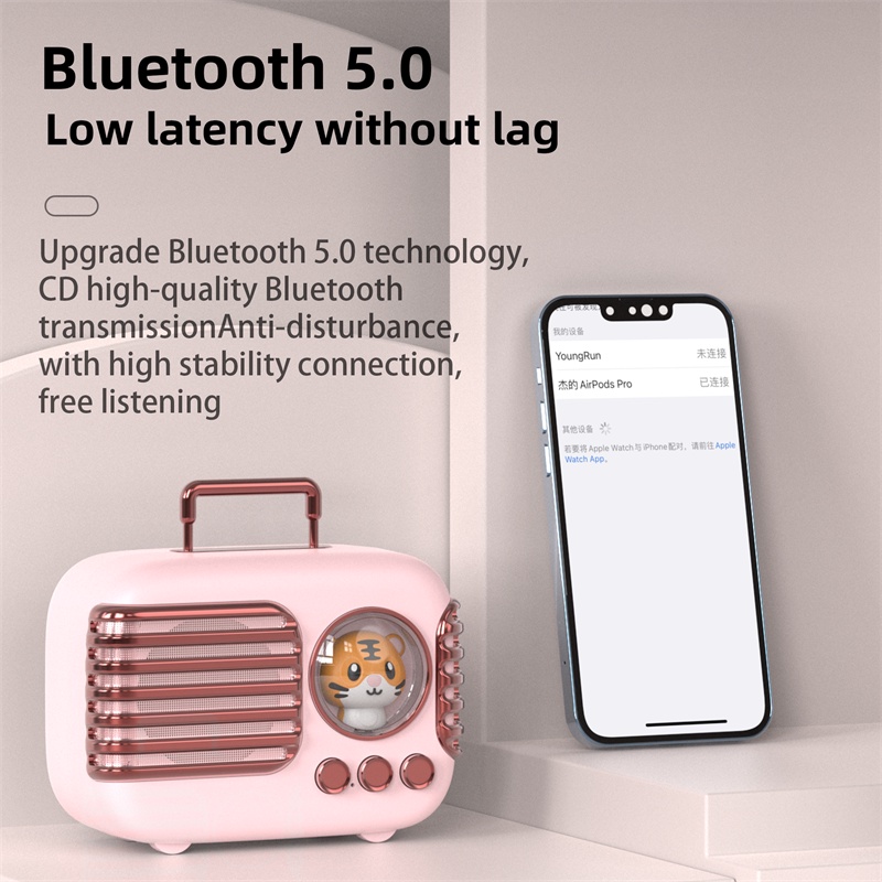 Loa bluetooth không dây GOOJODOQ nhỏ gọn dễ thương