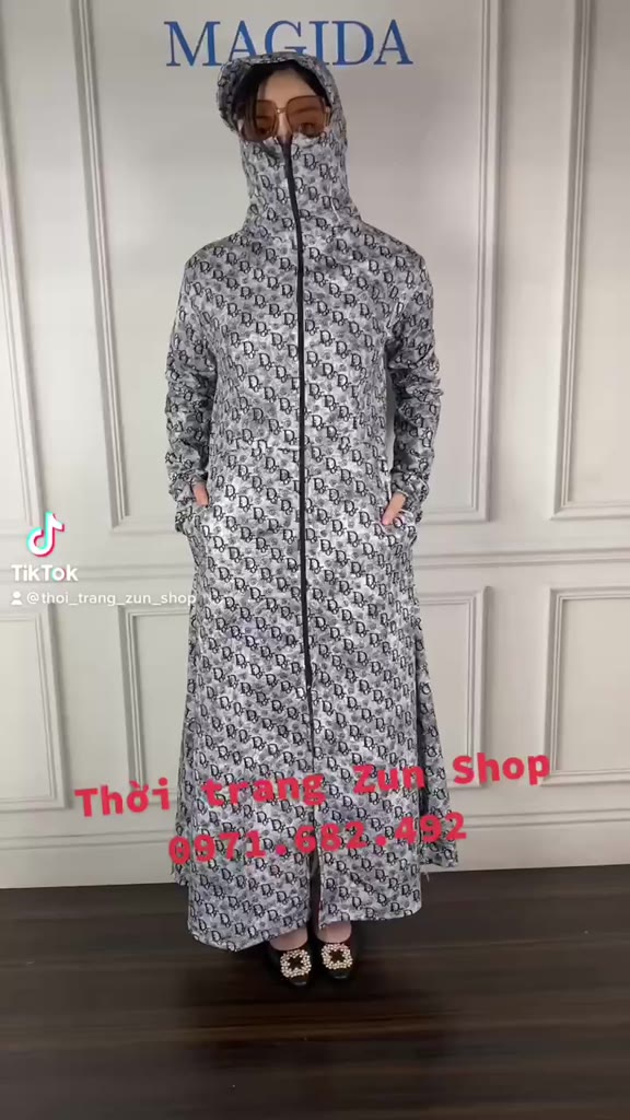 Áo chống nắng nữ dáng dài toàn thân chất UMI LOANG siêu đẹp, dày dặn mềm mát co giãn thoải mái | BigBuy360 - bigbuy360.vn