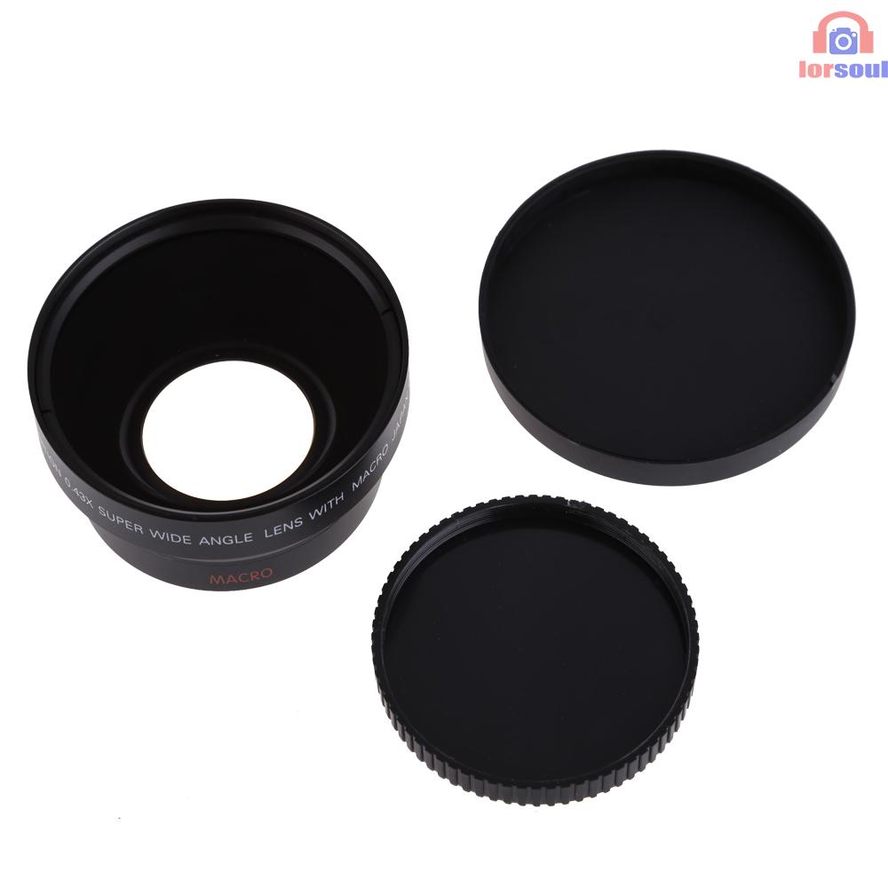 Bộ Thấu Kính Góc Rộng 67mm 0.43x Cho Rebel T5I T4I T3I 18-135mm 17-85mm Và 18-105 70-300vr