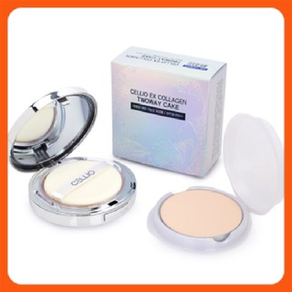 Phấn phủ Cellio Collagen Ex Twoway Cake tặng kèm thêm 1 lõi