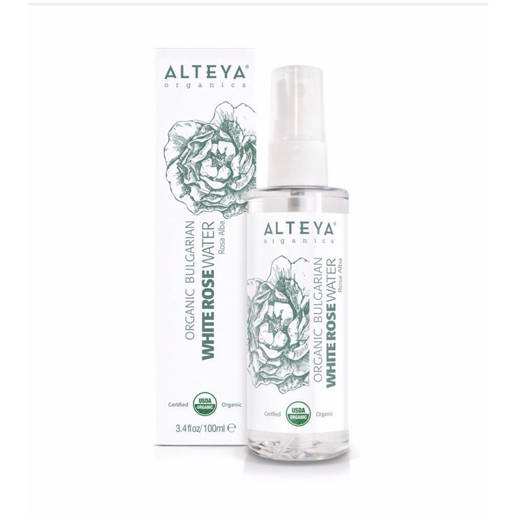 Nước Hoa Hồng Trắng Bulgaria Hữu Cơ (Rose Alba) Alteya Organics Organic Bulgarian White Rose Water, 100ml