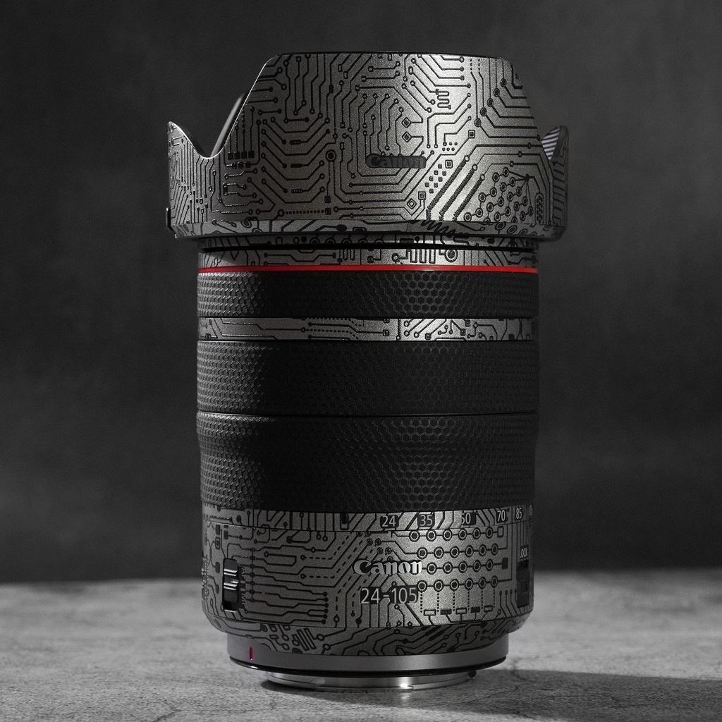 Skin Cho lens CANON 24-70L, 35L,50L,85L,17-40L,24-105L,135L - Skin Cắt Sẵn Theo Chi Tiết Ống Kính Chỉ Cần Lột Ra Dán