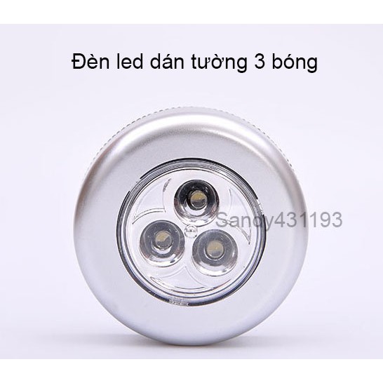 ĐÈN DÁN TƯỜNG ĐÈN LED 3 BÓNG DÁN TƯỜNG TIỆN LỢI