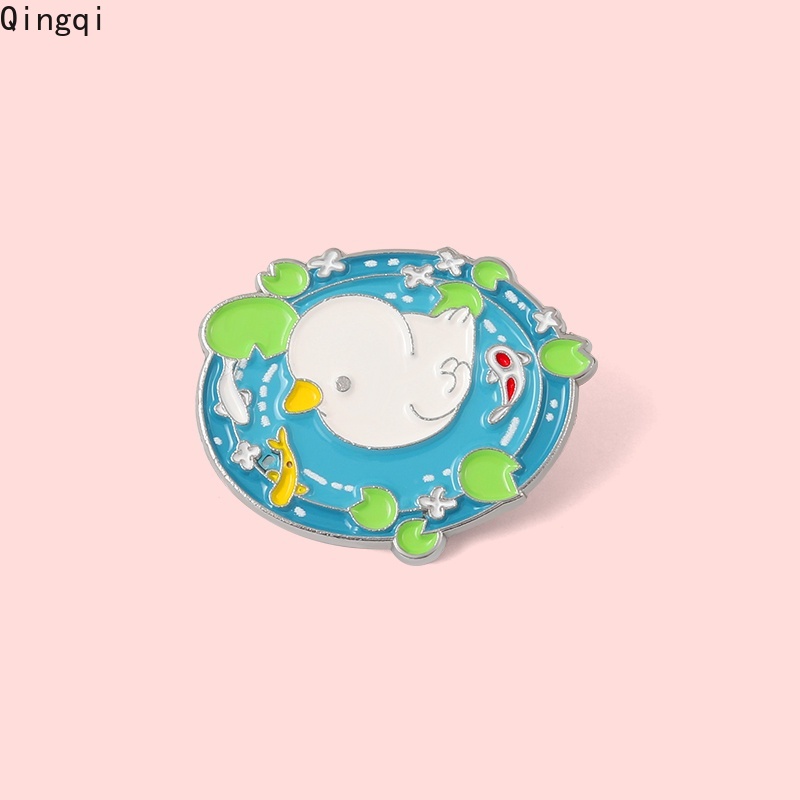 Ghim cài áo Miss Zoe hình vịt con đang bơi dễ thương đáng yêu