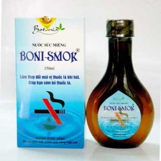 NƯỚC SÚC MIỆNG BONI-SMOCK CAI THUỐC LÁ