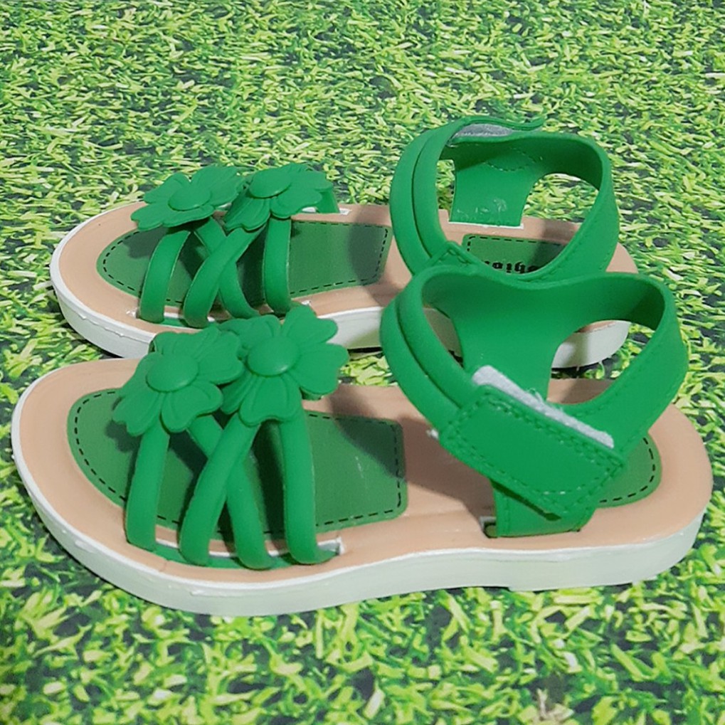DÉP SANDAL HOA NHỰA DẺO CHO BÉ( ẢNH THẬT)