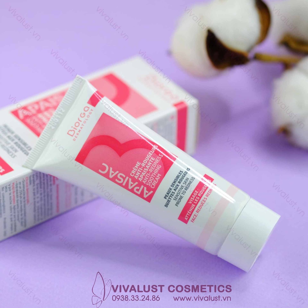 Kem Dưỡng Làm Dịu Da APAISAC Biorga Anti - Redness Soothing Cream  - Dành Cho Da Bị Ửng Đỏ và Nhạy Cảm