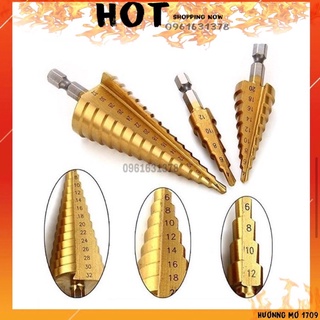 Bộ mũi khoan tháp 3 bước thẳng 4-32mm