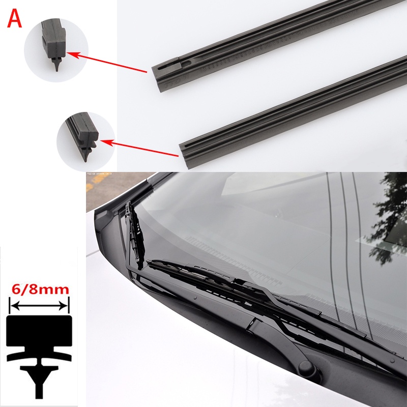 1 Thanh Cao Su Gắn Kính Chắn Gió Xe Hơi 14" Đến 28"