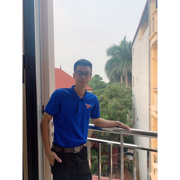 Áo thun đoàn thanh niên chất vải cá sấu, áo polo nam nữ