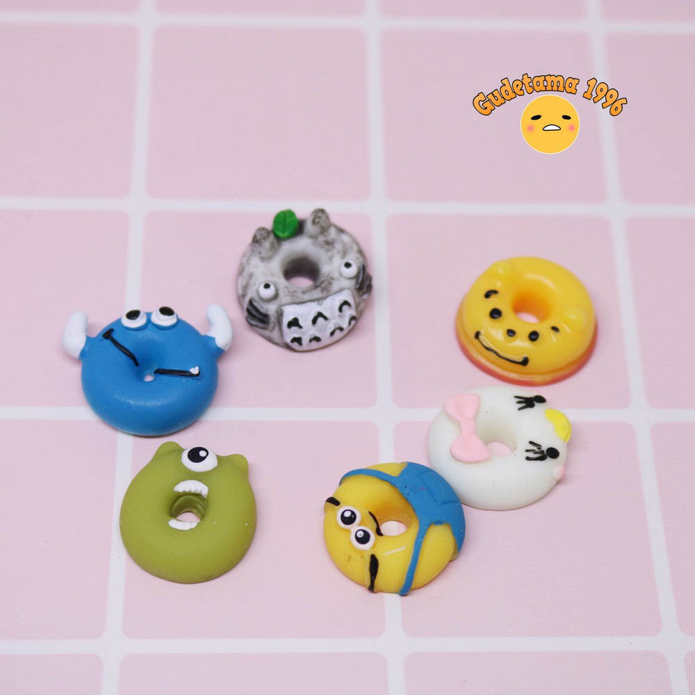 Charm trang trí Slime hình bánh donut siêu dễ thương