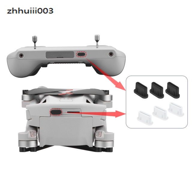 Set 3 Nút Silicon Chống Bụi Cho Điều Khiển Dji Mini 3 Pro Điện Thoại