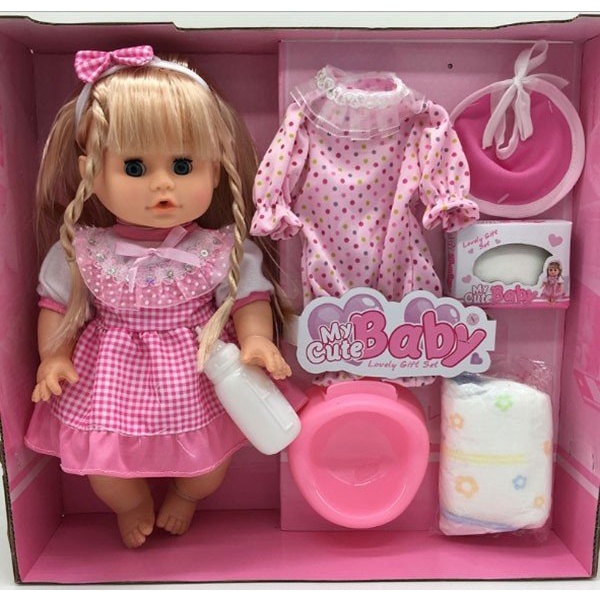 Búp Bê Em Bé Tóc Xoăn Biết Nói , Hát , Cười Phát Âm Thanh