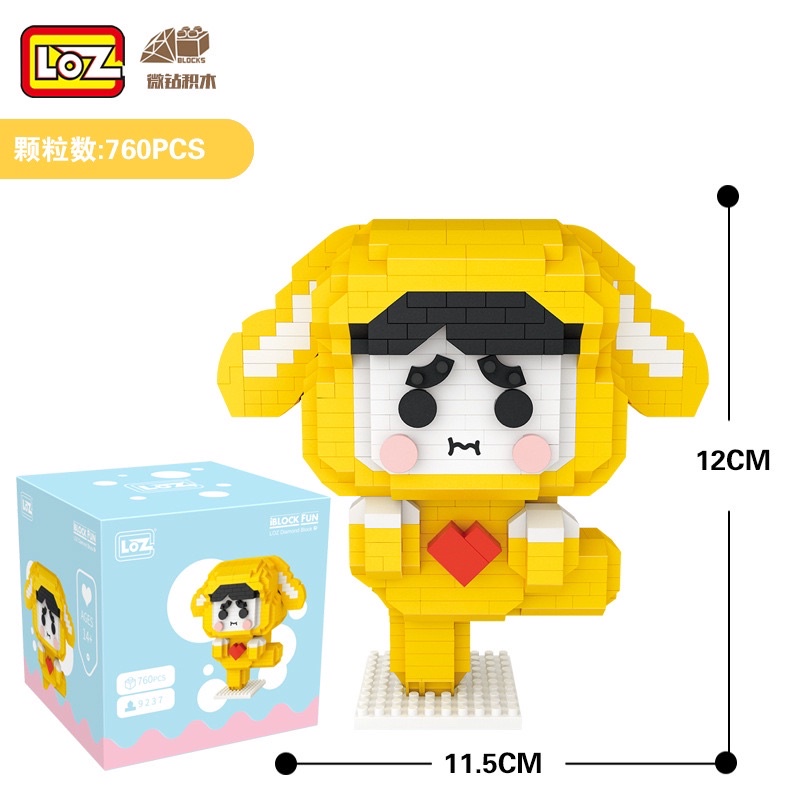 Đồ chơi xếp hình lắp ráp LOZ LOZ MINI Nhân vật hoạt hình  NANOBLOCKS