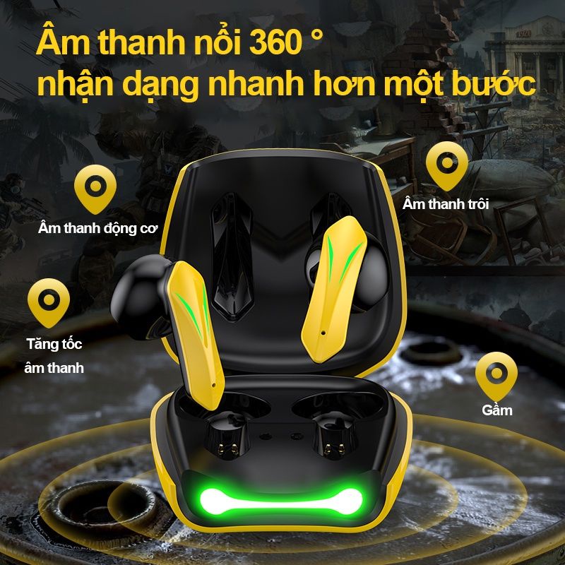 Tai nghe gaming không dây bluetooth R05 thiết kế thời trang và không trễ âm (phiên bả