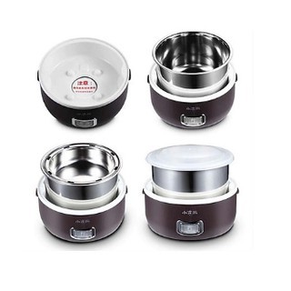 Cặp Lồng Giữ Nhiệt Cắm Điện, Hộp Ủ Cơm 3 Tầng Inox Lunchbox, Tặng Kèm Bộ Thìa + Túi, Bảo Hành 12 Tháng