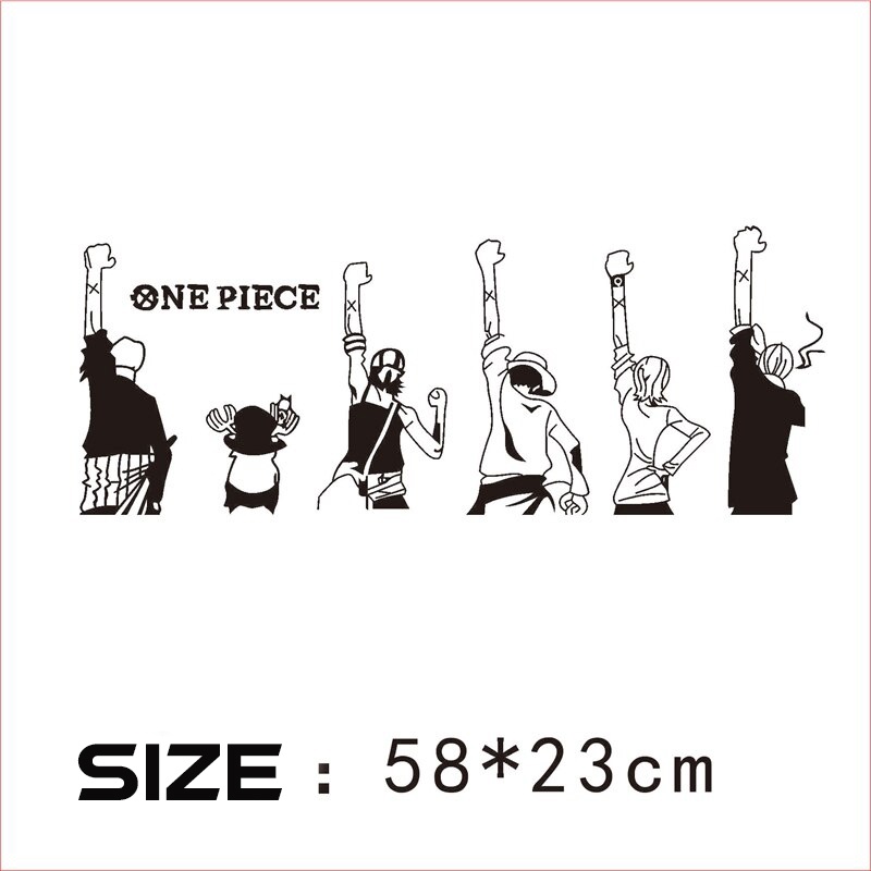 Đề Can Dán Trang Trí Xe Hơi / Mô Tô Phản Quang Hình Roronoa Zoro Tony Chopper One Piece