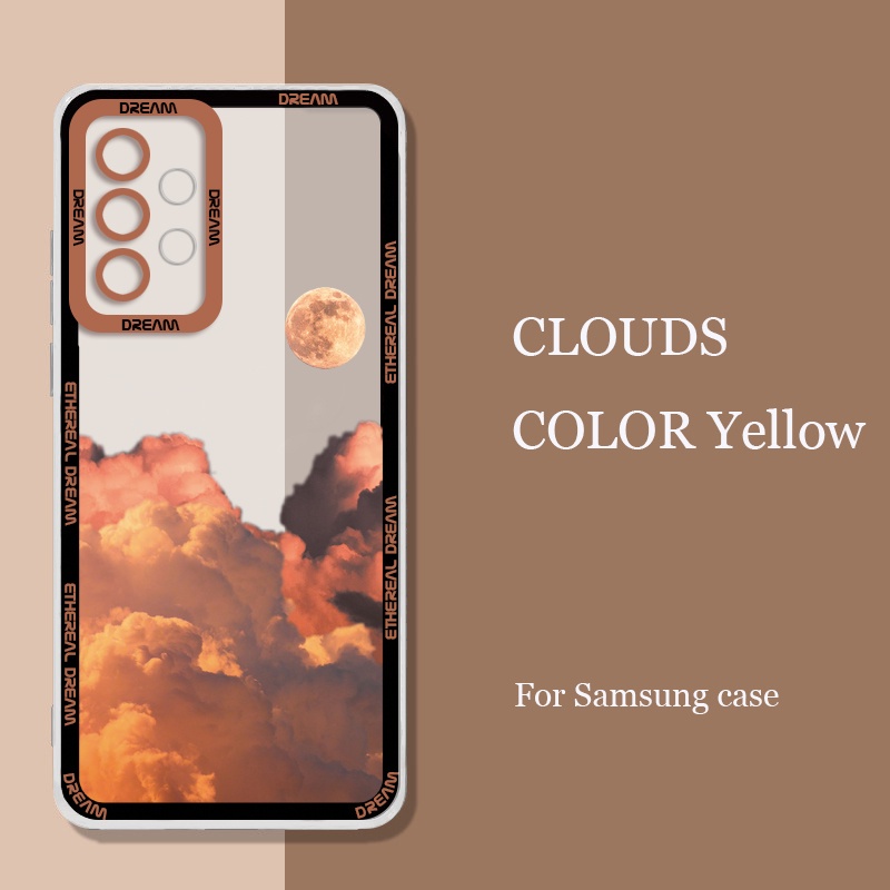 Ôp Điện Thoại Hình Đám Mây Dễ Thương Cho samsung galaxy s22 ultra s21 fe samsung galaxy a03 a10s a22 5g Ốp