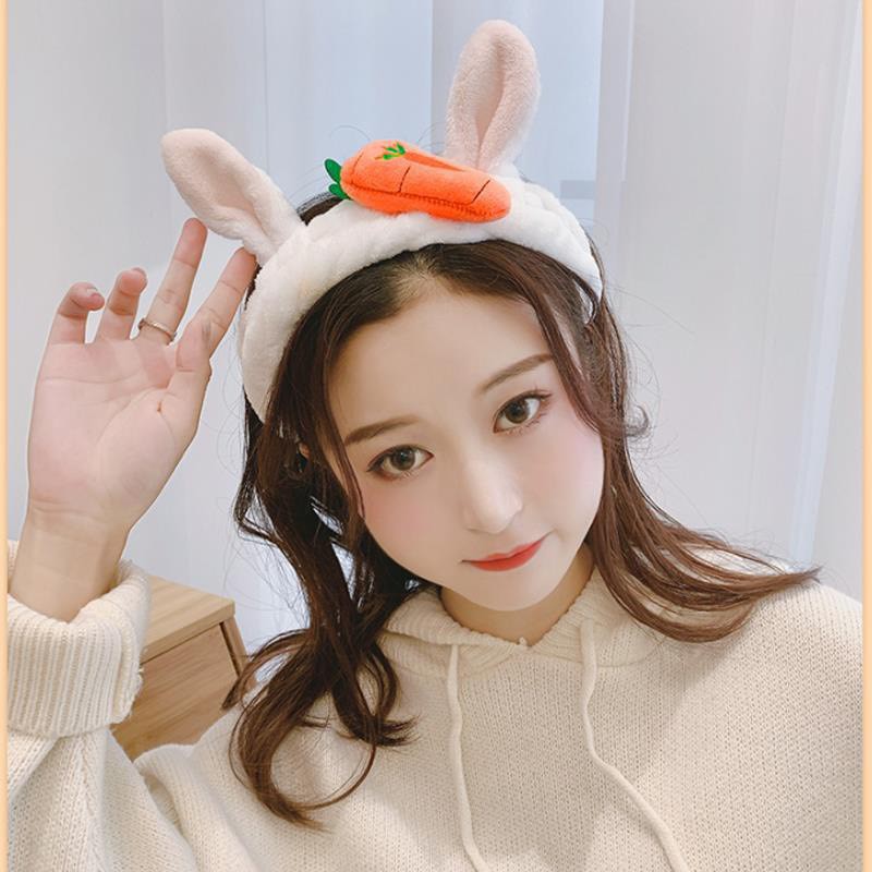 Băng Đô, Bờm Tóc Trang Điểm Tai Thỏ Cà Rốt 3D Siêu Hot Hit | BigBuy360 - bigbuy360.vn
